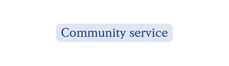 Community service